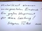 This leaves a lasting impression. A big complement for this achievement! - High End Audio Show Munich 2013