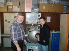 Dr Jerzy Latuch the best Polish amorphous metals specialist during our experiment with the vacuum 